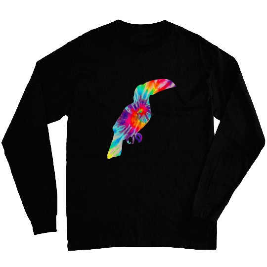 Toucan Tie Dye vintages Pet Bird Mom Long Sleeves