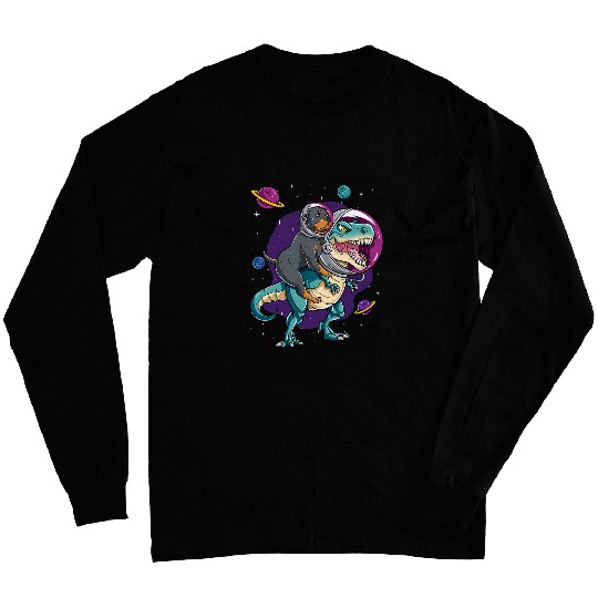 Dinosaur T Rexs Space Planets Sparkles 5 Long Sleeves