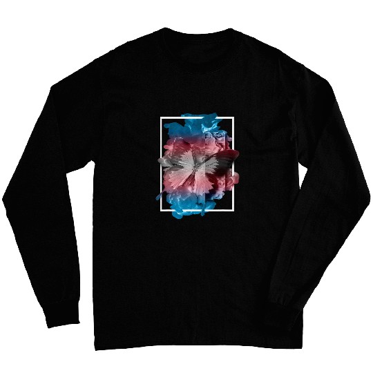 Transgender Pride Butterfly Transsexual LGBTQ Transgender Long Sleeves