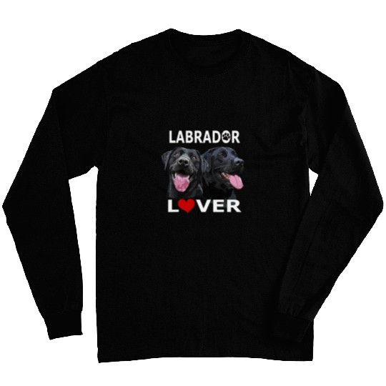 Black Labrador Retriever Lover Happy Black Lab Dog Mom Dad Long Sleeves