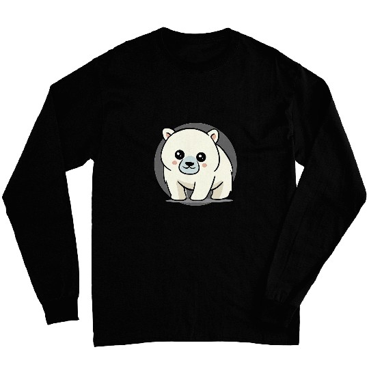 Funny Bear Adorable Chibi Kawaii Baby Polar Bear Lover38 Cute Bears Long Sleeves