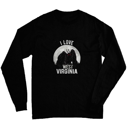 I Love Virginia WV Point Pleasant Mothman Long Sleeves