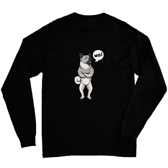 Norwegian Elkhound Stubborn No Norse Elk Shepherd Dog Long Sleeves
