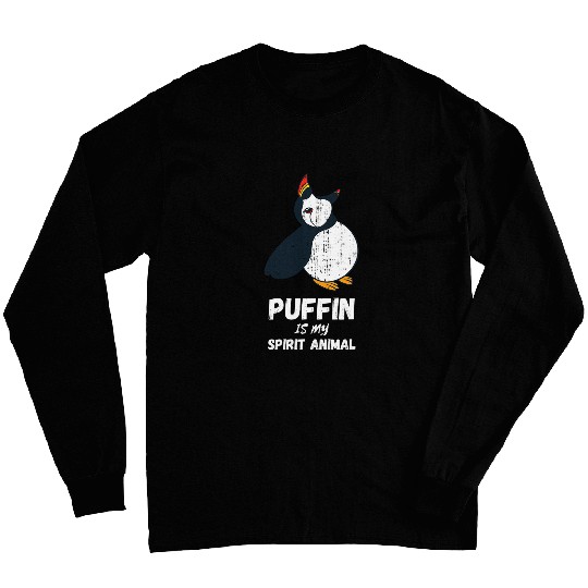 Puffin My Spirit Animal Seabird Lover Puffin Bird Lover Long Sleeves