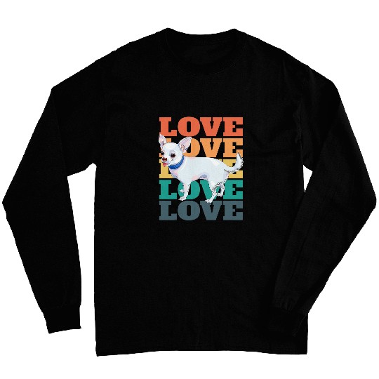 Discover Funny Chihuahua Owner Cute Retro 2 Long Sleeves
