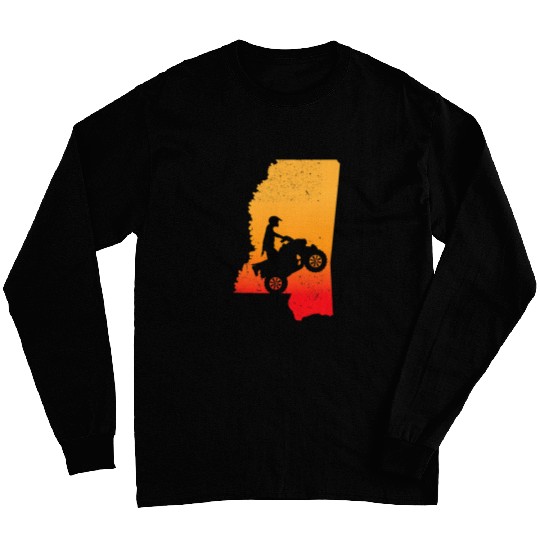 Quad bike or Four Wheeler Mississippi Sunset Art Motorcycle Long Sleeves