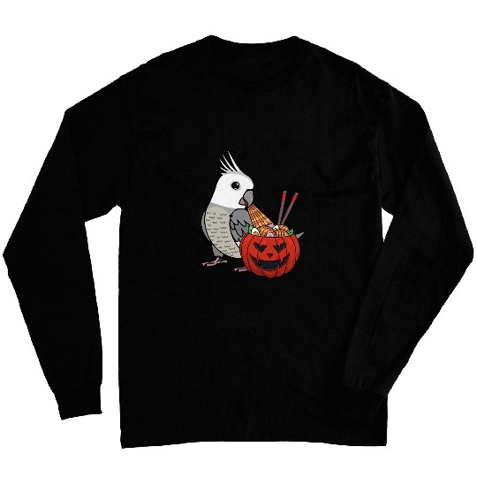 Pumpkin Ramen Noodles Parrot I Whitefaced Grey Cockatiel Long Sleeves
