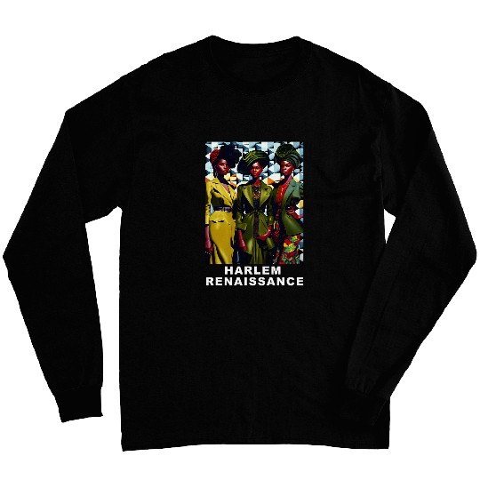 Harlem Renaissance 1920s Black History Month Abstract Art Long Sleeves