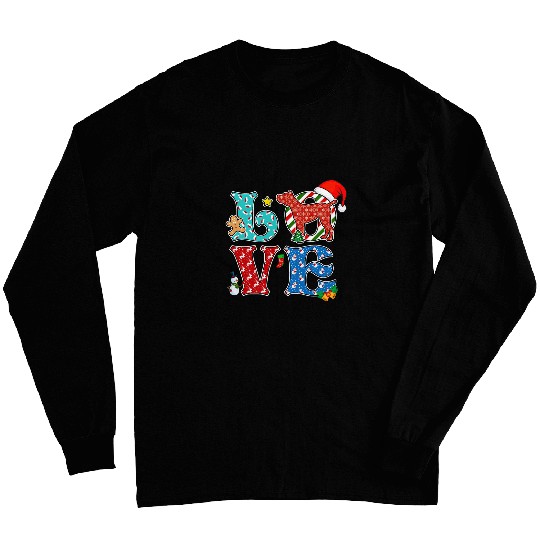 I Love Dog Cane Corso Christmas Long Sleeves