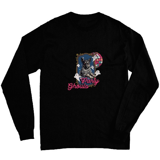 Funny German Shepherd Dogs Dressed As Mummy Halloween Party Long Sleeves