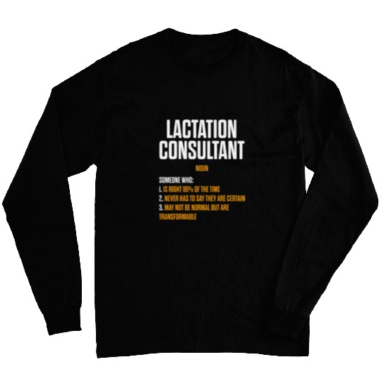 Lactation Consultant Breastfeeding Awareness 68 Long Sleeves