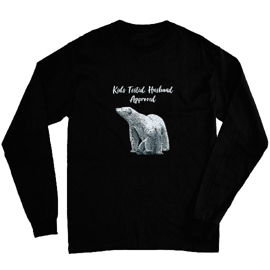 Kids Tested Husband Approved Funny Mom Humor Mother Cooking 14 Long Sleeves