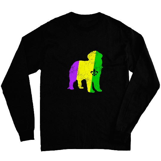 Newfoundland Mardi Gras carnivals Party Dog Lover Long Sleeves