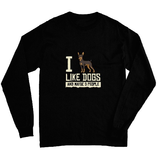 Discover Miniature Pinscher Dog Puppies Owner Lover 10 Long Sleeves