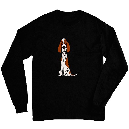 Smileteespetsa Funny English Setter Puppy Dog Cartoon Long Sleeves