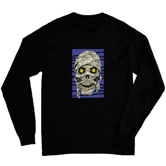 Scary Mummy Skeletons vintages Halloween Costume Men Women Long Sleeves