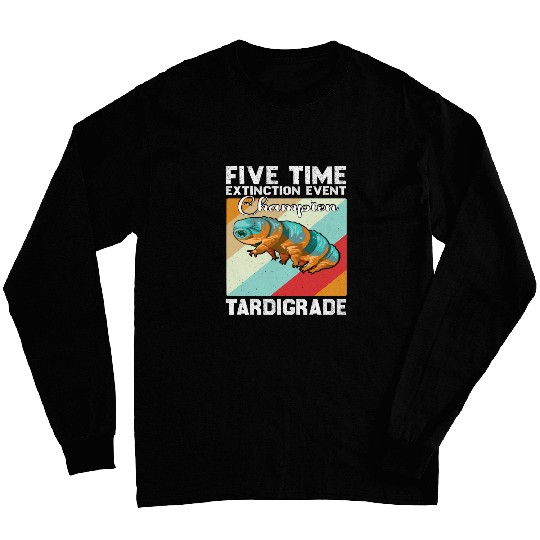 Tardigrade Water Bear Extinction Event Champion Long Sleeves