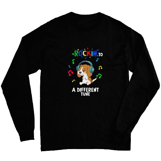 Rockin to a Different Tune Autism Warrior 23 Long Sleeves