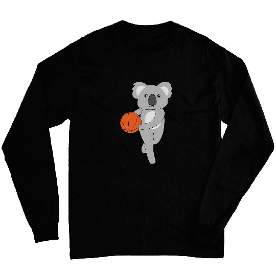 Koala Basketball Player Wildlife Animal Ball Sports Long Sleeves