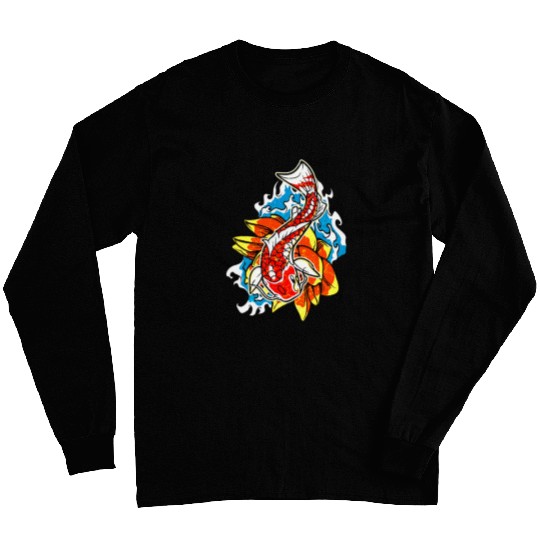Koi Fish Japan Japanese Art 2 Long Sleeves