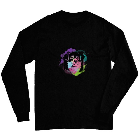Splash Art Australian Cattle Dog I Dog Lover I Blue Heeler Long Sleeves