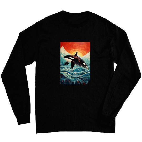 Native American Indian Orca Alaska Long Sleeves