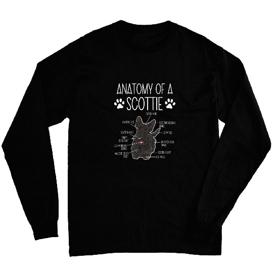 Scottish Terrier Anatomy Of A Scottie Dog Long Sleeves