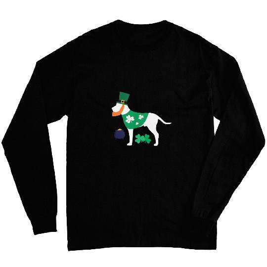 St Patricks Day English Pointer T Gifts for Dog Lovers Long Sleeves