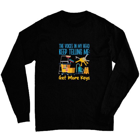 School Custodian Janitor The Voices In My Head Keep Telling Long Sleeves
