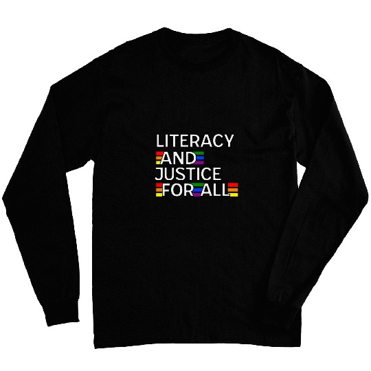 Literacy Justice For All Read Banned Books Protect Librarian Long Sleeves