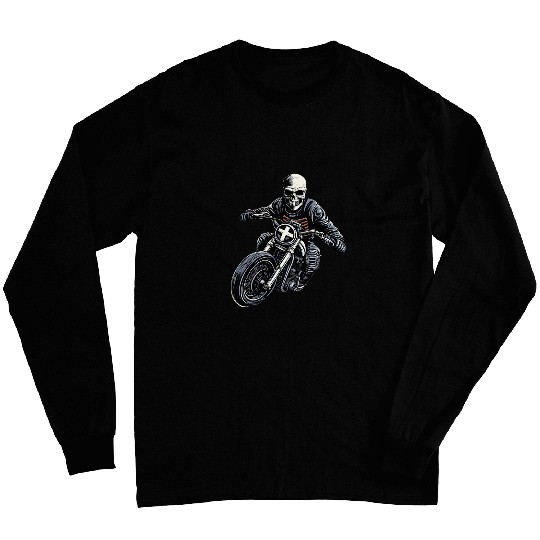 Motorcycle Skeleton Long Sleeves