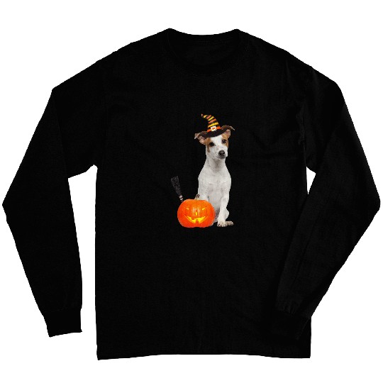 Jack Russel Witch Hat Halloween Dog Costume Long Sleeves