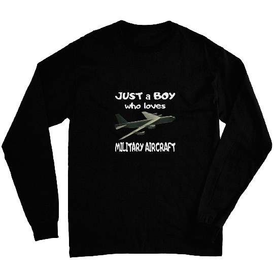 B52 Stratofortress Aircraft Pilot Aviator Son Boy Who Loves Long Sleeves