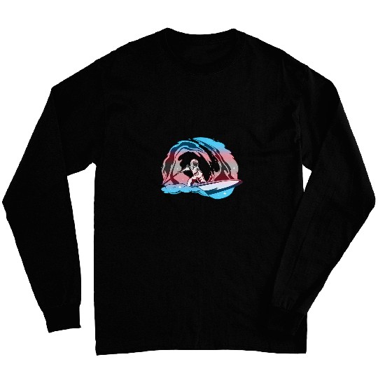 Transgender Surfing Astronaut Transsexual Trans Pride 1 Long Sleeves
