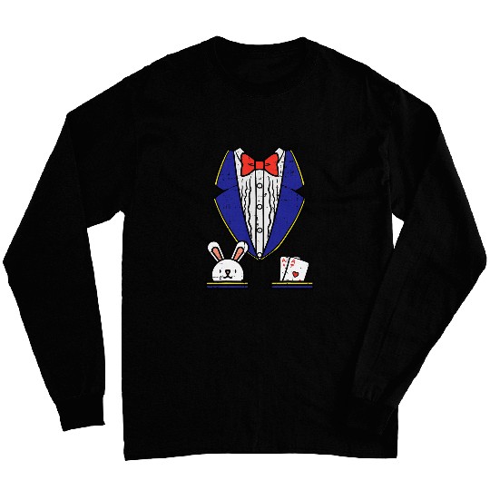 Magician Costume Funny Halloween Magic Show Men Women Kids Long Sleeves