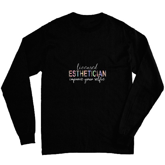Skin Therapist Leopard Improve Beauty Licensed Esthetician Long Sleeves