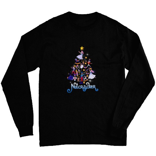 nutcracker ballet dancer matching family christmas ugly xmas Long Sleeves