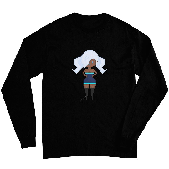 Sue Z June Pixel Art Foamy The Squirrel Long Sleeves