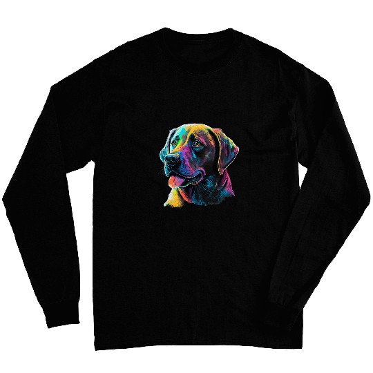 Labrador Lab Dog Lover Splash Graffiti Art Pet 4 7 Long Sleeves