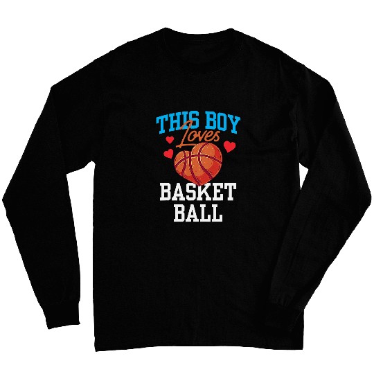This Boy Loves Basketball Coachs Match Player Team Long Sleeves