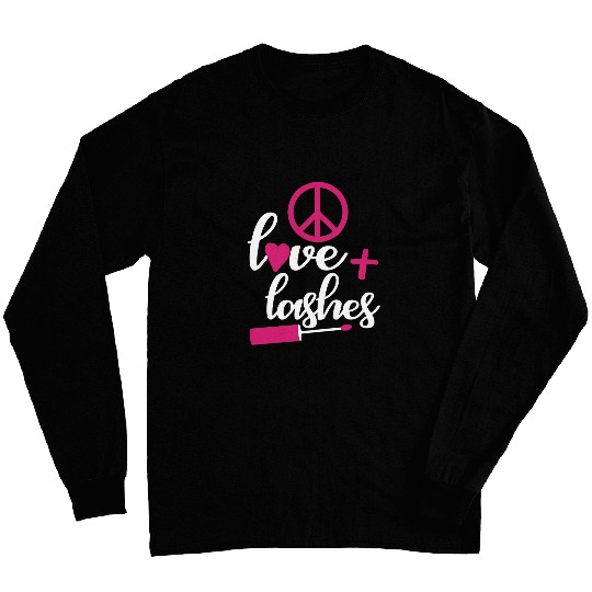 Peace love and lashes Long Sleeves