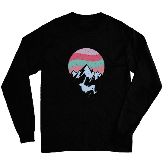 Mountain Climber Boulder Sports Hobby Rock Climbing Long Sleeves