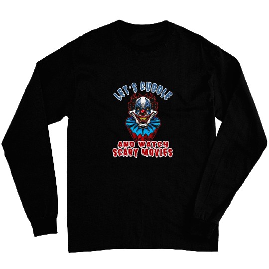 Scary Clown 2Cuddle 2Watch Scary Movies Horror Film Long Sleeves