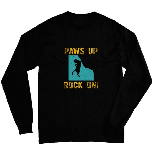 Mountain Climbing Bouldering Rock Climber Feline Cat Lover 6 Long Sleeves
