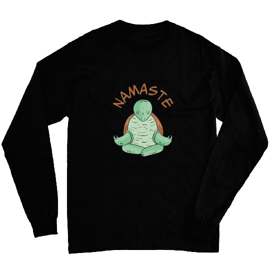 Yoga Turtle Namaste Fitness Gymnastics Sport Long Sleeves