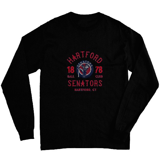 vintages Hartford Connecticut Senators Baseball Team Long Sleeves