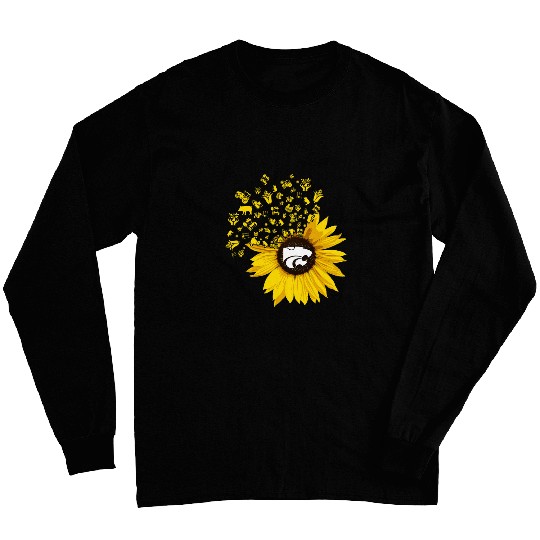 Kansas State Wildcats Farmer Sunflower Farm Things Long Sleeves