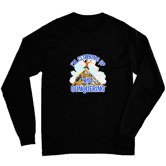 Womens Climbing Money Conquering Financial Independence Long Sleeves