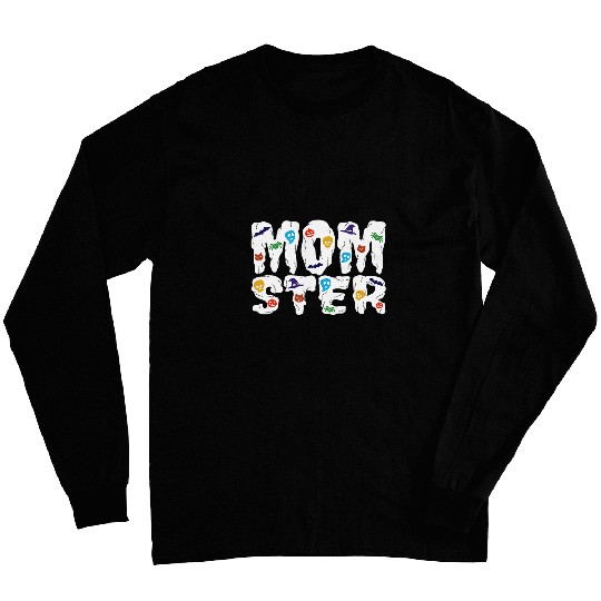 MOMSTER Halloween Scary Funny For Women Mother Mom 8 Long Sleeves