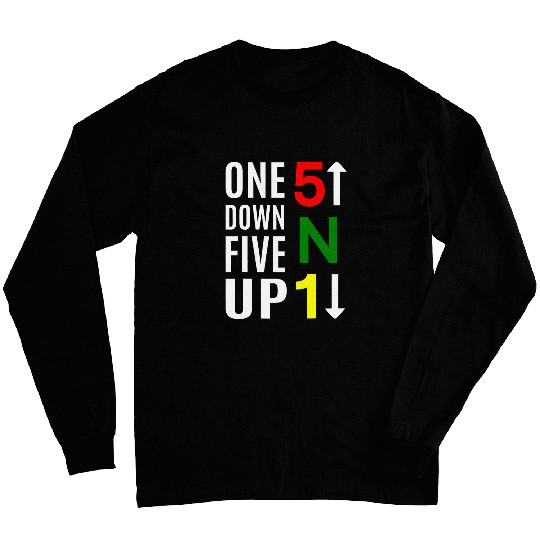 One Down Five Up Motorcycle Gear Shift Transmission Biker Long Sleeves